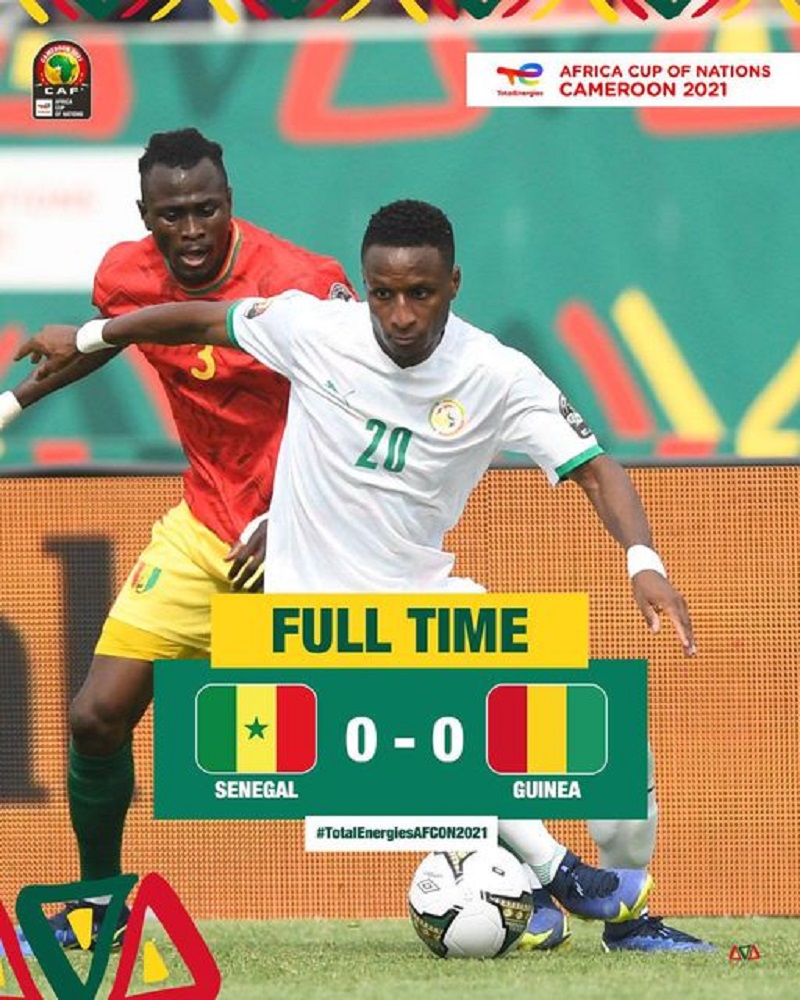 CAN 2021 : score de parité (0-0) entre le Sénégal et la Guinée