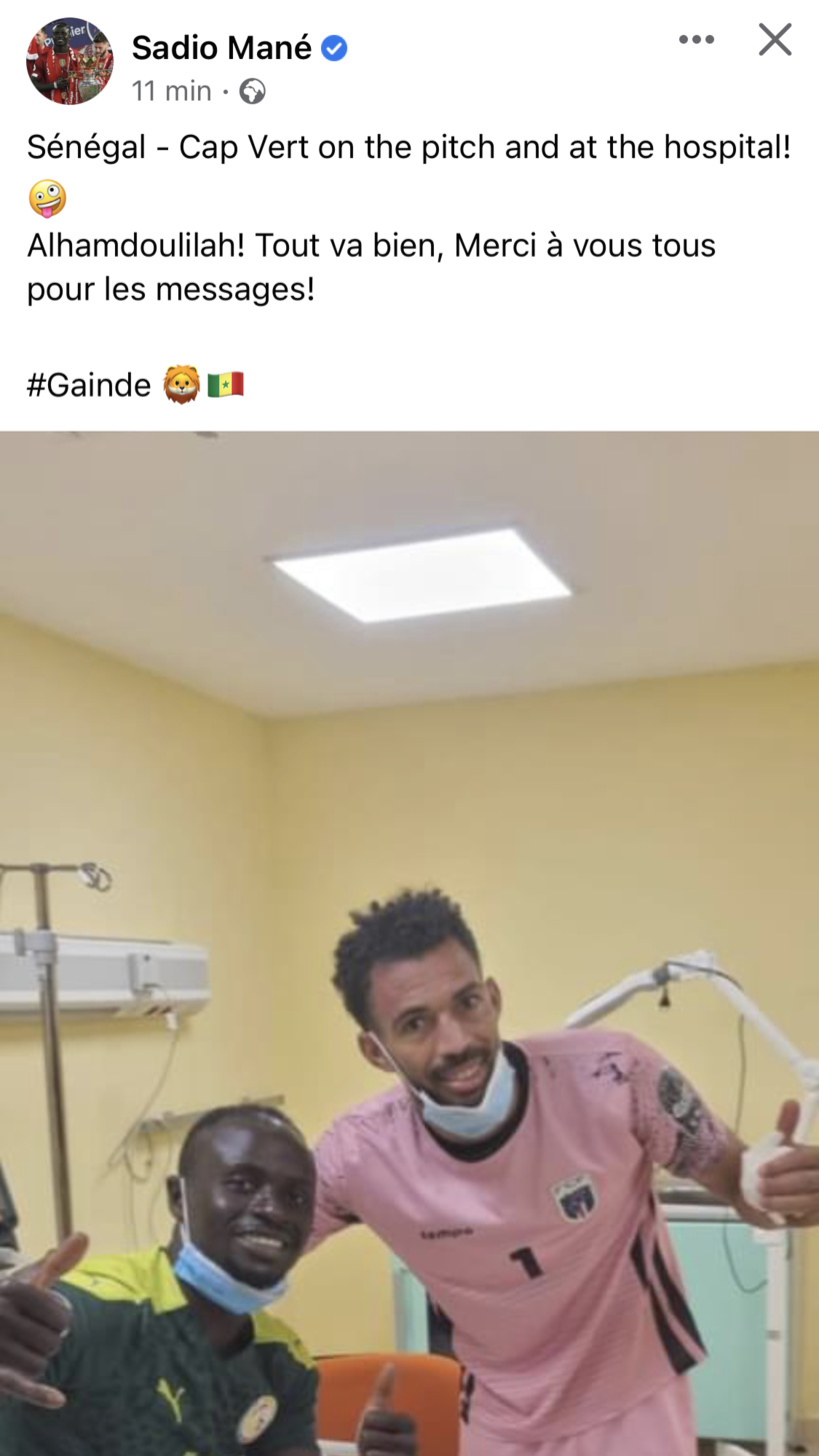 Sadio Mané donne de ses nouvelles: « Tout va bien » Sadio Mané donne de ses nouvelles: « Tout va bien »