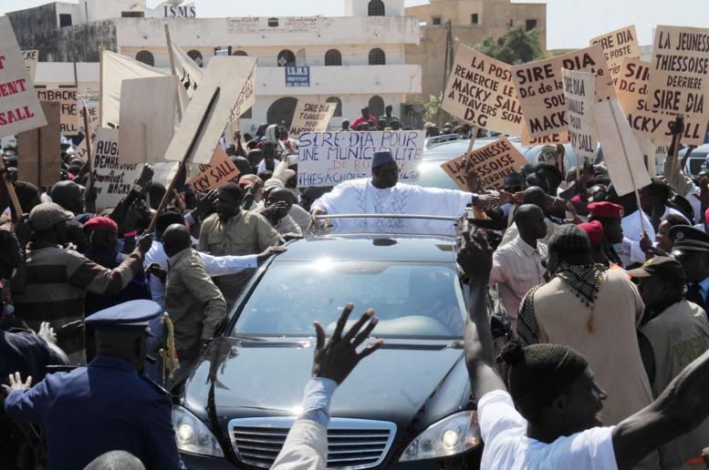Les images du président Sall à Tivaoune Les images du président Sall à Tivaoune
