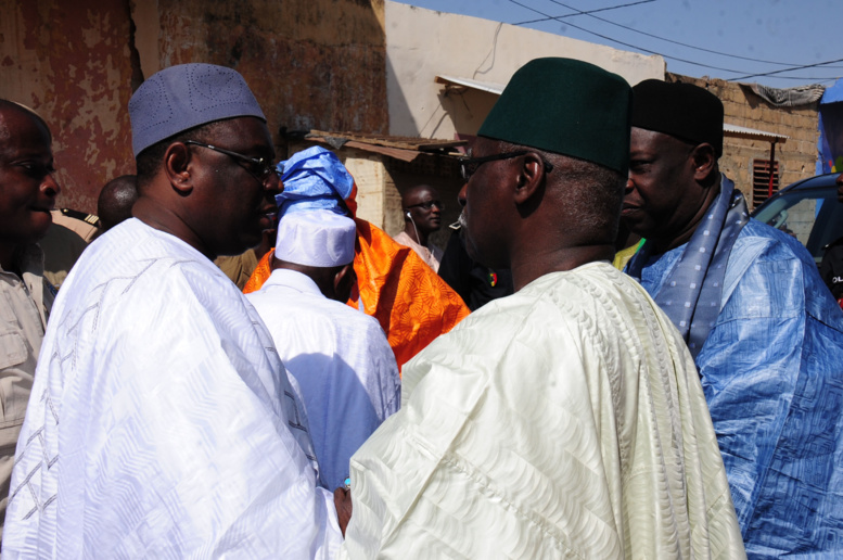 Les images du président Sall à Tivaoune Les images du président Sall à Tivaoune