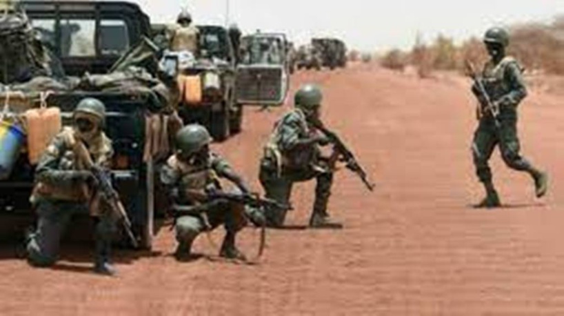 Des soldats de l'armée malienne en exercice. (Image d’illustration). AFP PHOTO / PHILIPPE DESMAZES