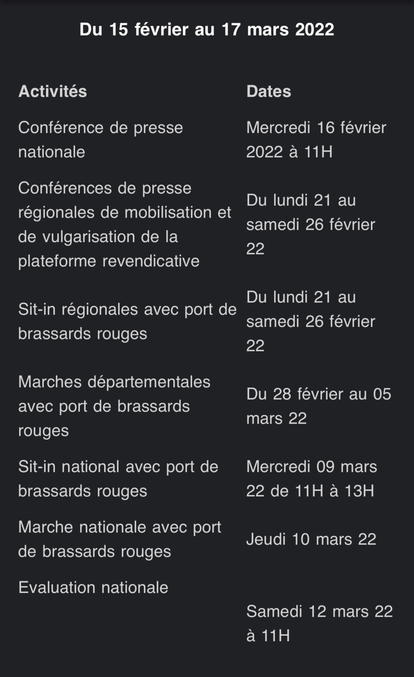 Santé : And Gueusseum dépose un préavis de grève avec un plan d’actions étalé jusqu’au 17 septembre Santé : And Gueusseum dépose un préavis de grève avec un plan d’actions étalé jusqu’au 17 septembre