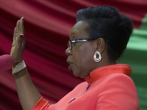 La présidente Catherine Samba-Panza lors de sa prestation de serment. REUTERS/Siegfried Modola La présidente Catherine Samba-Panza lors de sa prestation de serment. REUTERS/Siegfried Modola