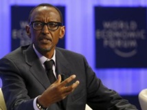 Le président rwandais Paul Kagame au forum économique mondial de Davos, le 24 janvier 2014. REUTERS/Ruben Sprich