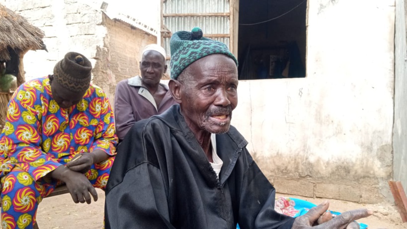 Le vieux Abdoulaye Dione, porte-parole du villageois de Ndingler