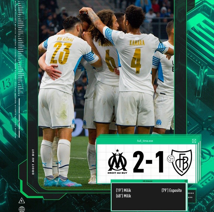 Europa League : Marseille remporte la première manche devant le FC Bâle