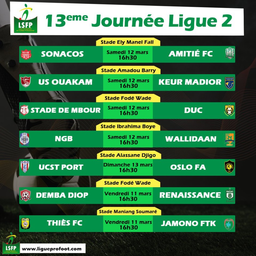 Ligue sénégalaise : Le promu Wally Daan pour finir champion à mi-parcours Ligue sénégalaise : Le promu Wally Daan pour finir champion à mi-parcours