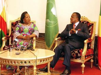 Catherine Samba-Panza ne repartira pas de Brazzaville les mains vides