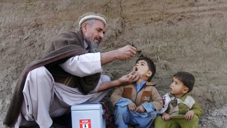 Une campagne de vaccination contre la poliomyélite en Afghanistan, le 26 janvier 2014.