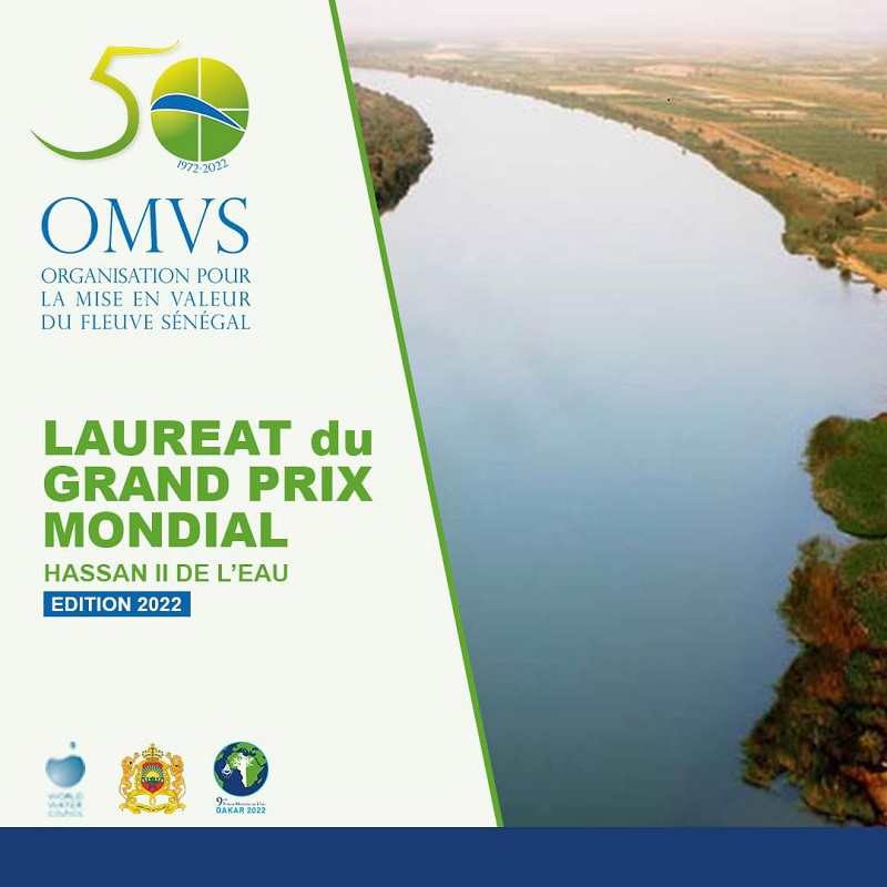 ​Forum mondial de l'eau : L' OMVS remporte le Grand Prix Mondial Hassan II de l'eau