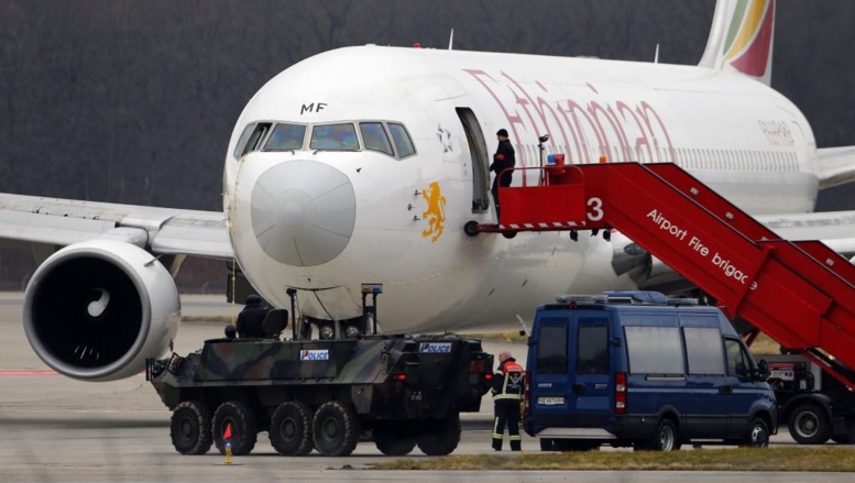 Heureux dénouement après le détournement d'un avion sur Genève