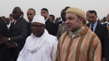 Le président malien Ibrahim Boubacar Keïta et le roi du Maroc Mohammed VI, le 18 février 2014 à Bamako.