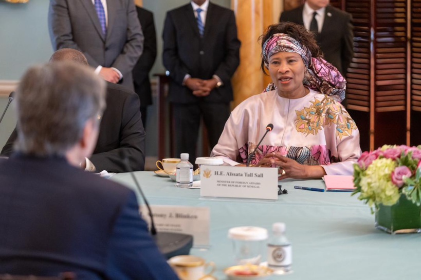 Visite de Aissata Tall Sall aux USA: le conflit en Ukraine et la sécurité alimentaire au centre des discussions avec le Secrétaire d’Etat américain Blinken Visite de Aissata Tall Sall aux USA: le conflit en Ukraine et la sécurité alimentaire au centre des discussions avec le Secrétaire d’Etat américain Blinken