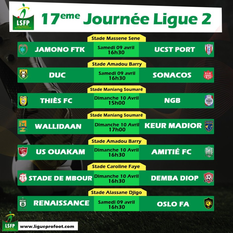 Ligue 2 : la Sonacos, leader provisoire ce samedi ? Ligue 2 : la Sonacos, leader provisoire ce samedi ?