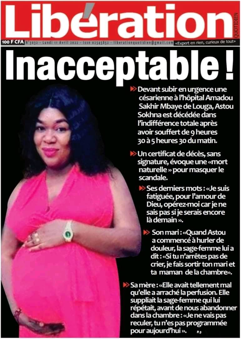 De l'affaire Astou Sokhna à celle des bébés morts calcinés à Linguère et à la Clinique Madeleine, que des "crimes" impunis De l'affaire Astou Sokhna à celle des bébés morts calcinés à Linguère et à la Clinique Madeleine, que des "crimes" impunis