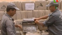 Saisie de drogue à Nâama, en Algérie, en juillet 2012. Capture d'écran / You Tube