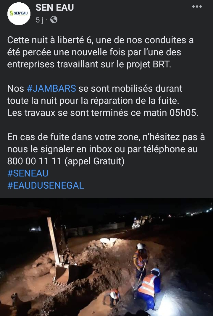 Plusieurs Dakarois régulièrement privés d'eau: Sen'Eau accuse les travaux du BRT, KMS3 et les fausses promesses de Macky 