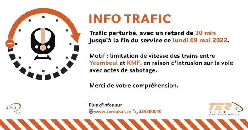 Perturbation du trafic du TER: L'Apix dénonce un acte de "sabotage" Perturbation du trafic du TER: L'Apix dénonce un acte de "sabotage"
