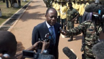 Lé général Jean-Marie Michel Mokoko, le 19 décembre 2013 à Bangui