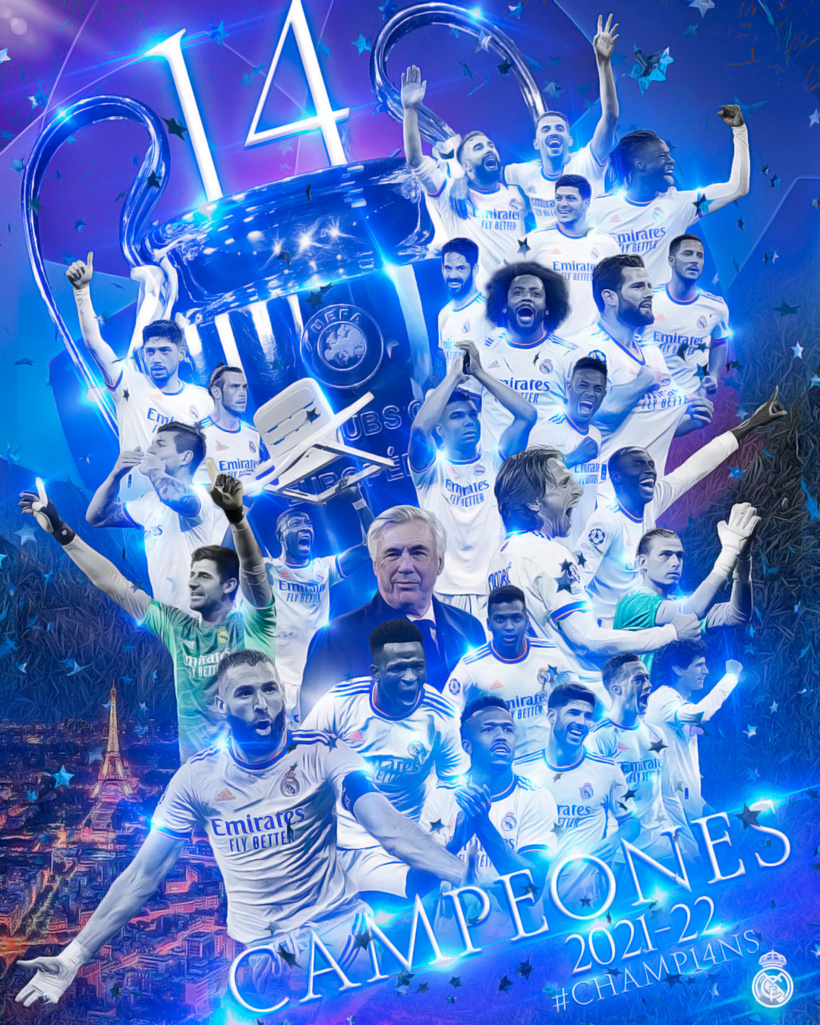 Le Real Madrid remporte sa 14e League des champions Le Real Madrid remporte sa 14e League des champions