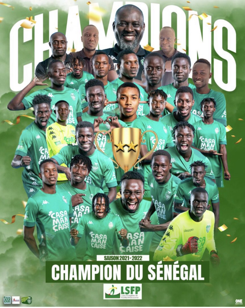 Le Casa Sport détrône Teungeuth FC et remporte son deuxième titre de champion du Sénégal Le Casa Sport détrône Teungeuth FC et remporte son deuxième titre de champion du Sénégal
