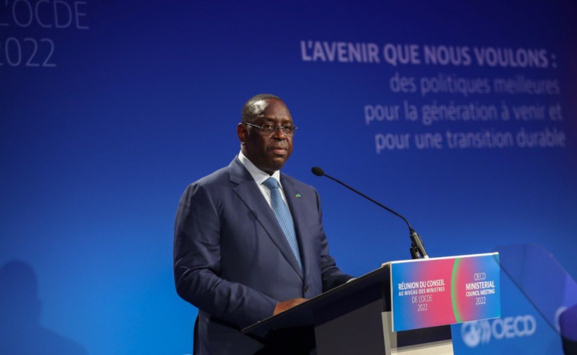 Paris: Macky Sall propose à l’OCDE d’examiner la possibilité de réformer les conditions d’accès au crédit export