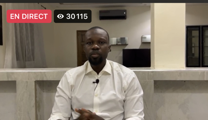 Devant plus de 30 mille internautes, Sonko apporte la réplique à la sortie de Macky et révèle: « on a tenté de m’assassiner après le rassemblement de mercredi » Devant plus de 30 mille internautes, Sonko apporte la réplique à la sortie de Macky et révèle: « on a tenté de m’assassiner après le rassemblement de mercredi »