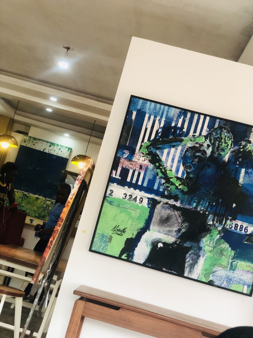 Cod-Act: Mapathé Diallo utilise les chiffres sur ses tableaux pour dénoncer la dégénérescence de l'humanité Cod-Act: Mapathé Diallo utilise les chiffres sur ses tableaux pour dénoncer la dégénérescence de l'humanité