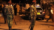 La police kényane sécurise les lieux de l'attentat, mercredi 23 avril. REUTERS/Thomas Mukoya