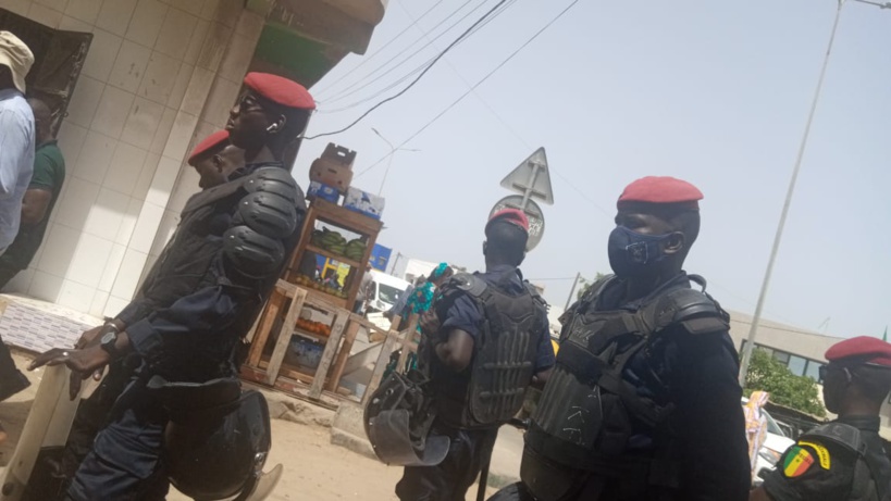 Procès Ahmet Aïdara: le Tribunal de Pikine-Guédiawaye sous haute surveillance policière Procès Ahmet Aïdara: le Tribunal de Pikine-Guédiawaye sous haute surveillance policière