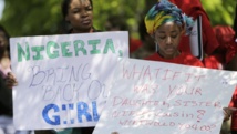 Manifestation à Washington, ce 6 mai, contre l'enlèvement des lycéennes par Boko Haram au Nigeria. REUTERS/Gary Cameron