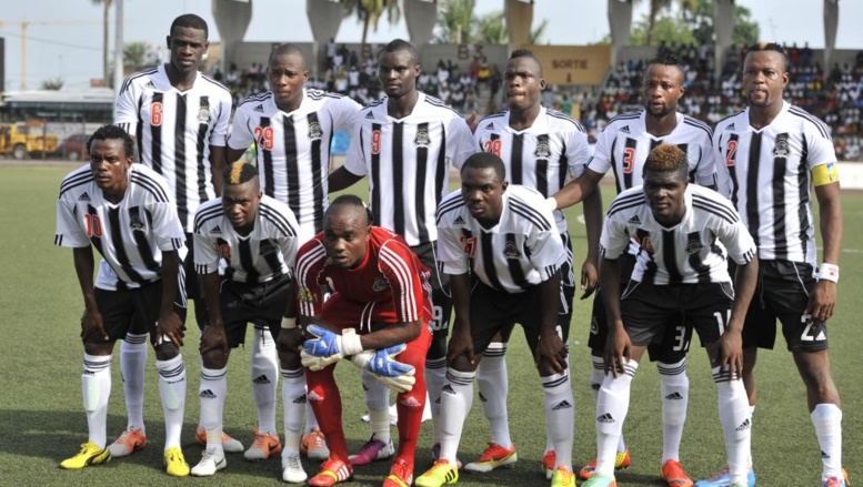 Les joueurs du Tout Puissant Mazembe. AFP PHOTO / Issouf Sanogo