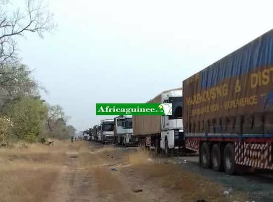 Guinée-Sénégal : des camions transportant des produits "explosifs" bloqués à la frontière