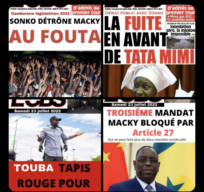 Publication de « fausses Unes » de L’Observateur sur les Réseaux sociaux: le Groupe futurs médias va déposer une plainte Publication de « fausses Unes » de L’Observateur sur les Réseaux sociaux: le Groupe futurs médias va déposer une plainte