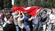 Les obsèques d'un mineur de Soma, le 15 mai 2014.