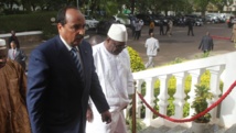Le président mauritanien Abdel Aziz et son homologue malien Ibrahim Boubacar Keita, à Bamako, le 22 mai 2014. AFP / HABIB KOUYATE