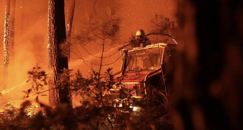 Incendies en France: plus de 10 000 personnes évacués en Gironde et dans les Landes