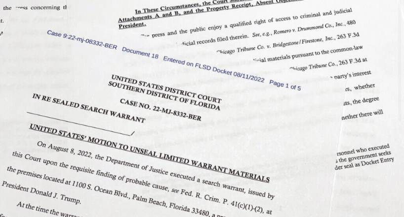 Perquisition chez Trump: pour le «Washington Post», le FBI cherchait des documents sur le nucléaire Perquisition chez Trump: pour le «Washington Post», le FBI cherchait des documents sur le nucléaire