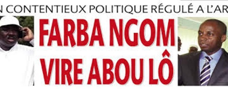 Parti présidentiel-Le démon de la division toujours à Ogo (Matam): Abou LO de l'APR authentique contre Farba Ngom, APR historique Parti présidentiel-Le démon de la division toujours à Ogo (Matam): Abou LO de l'APR authentique contre Farba Ngom, APR historique
