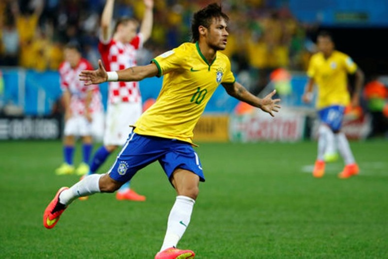 CDM – Brésil 2014 :  Neymar inscrit son 33e but avec les « Auriverde » et rejoint Ronaldinho