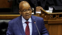 Le président sud-africain, Jacob Zuma, lors de son discours à la Nation, le 17 juin 2014. REUTERS/Sumaya Hisham/Pool