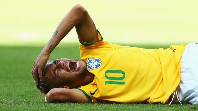 CDM 2014 : Neymar touché à la cuisse droite