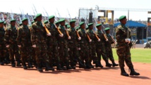 Défilé militaire lors de la cérémonie de la libération. A Kigali, le 4 juillet 2014. RFI/Stéphanie Aglietti