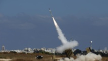 Un missile anti-missile du système de protection israélien «Dôme de fer» est tiré depuis Ashdod, le 9 juillet 2014.