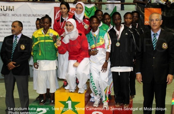 Karaté-Champ d’Afrique- Kata : L’Egypte en or, le Sénégal en Bronze