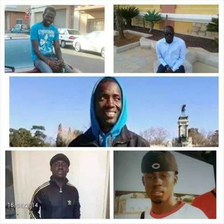 Exclusif Images des cinq Sénégalais décédés  en Espagne 