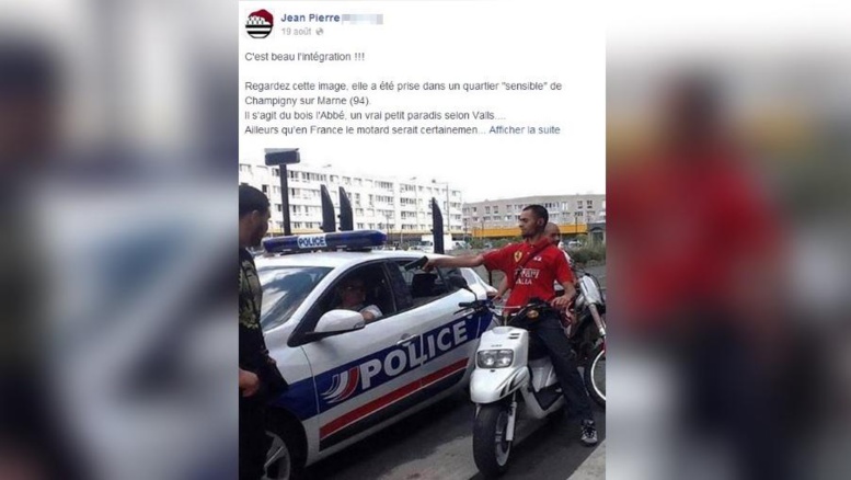 La photo d'un tournage en banlieue détournée sur Facebook à des fins politiques