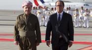 A Erbil, François Hollande et le président de la région autonome du Kurdistan irakien, Massoud Barzani. REUTERS/Azad Lashkari
