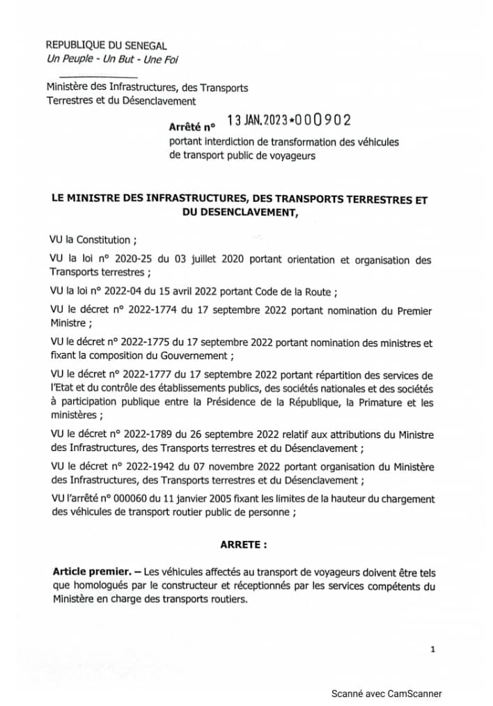 Mesure d’interdiction du porte-bagages: Mansour Faye recule et donne un an aux transporteurs