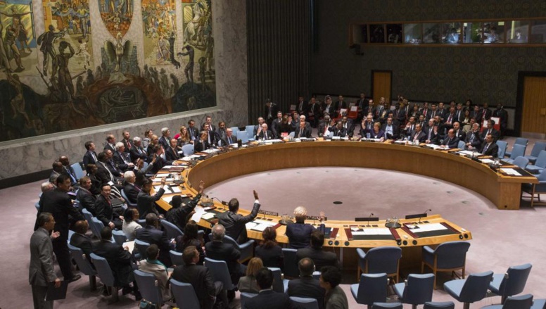 Le Conseil de sécurité de l'ONU vote la résolution, le 24 septembre 2014. REUTERS/Adrees Latif